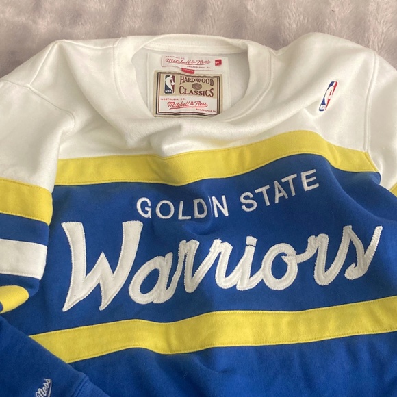 Men's Golden State Warriors Mitchell & Sweatshirt - Size Small - Picture 4 of 5